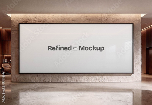 Lobby Advertising Display Mockup