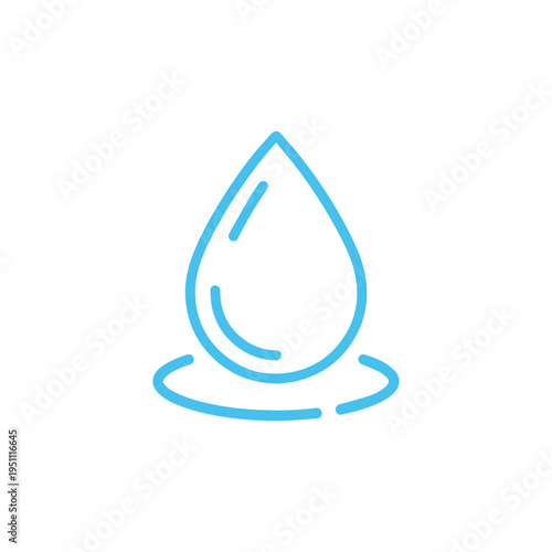 Water Flat Icon Illustrations