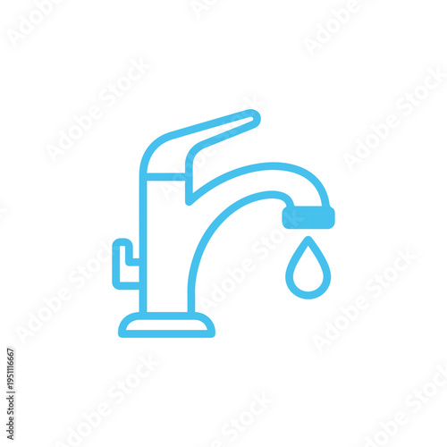 Water Flat Icon Illustrations