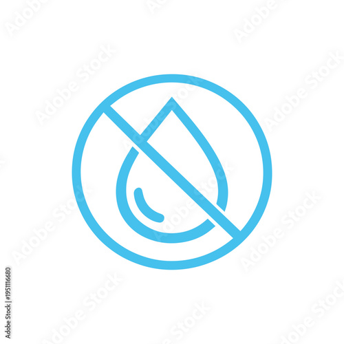 Water Flat Icon Illustrations