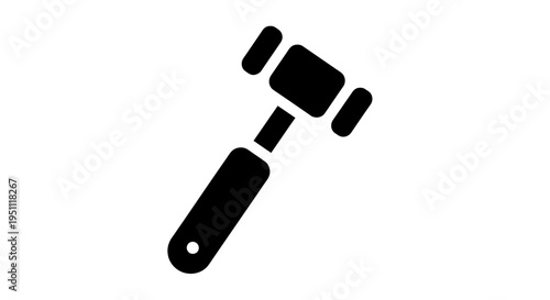 Medical Reflex Hammer Icon for Neurology and Physical Examination