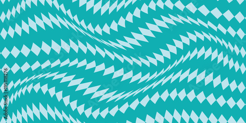 simple cyan rhombus line wave pattern for banner poster background.