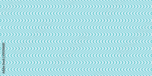 simple cyan smooth wave line pattern art for banner poster background.