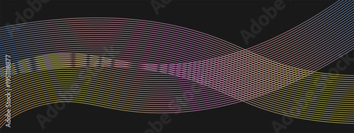 Sound wave line background, abstract equalizer with light glow effect, voice audio message, assistant, beat. Soundwave illustration.