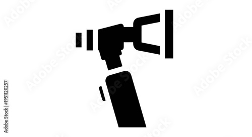 Otoscope Medical Icon for Ear Diagnosis and ENT Examination