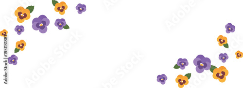 パンジーのフレーム