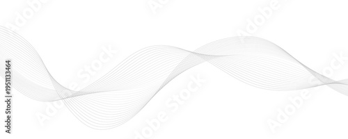 Abstract Wavy Grey Lines Background