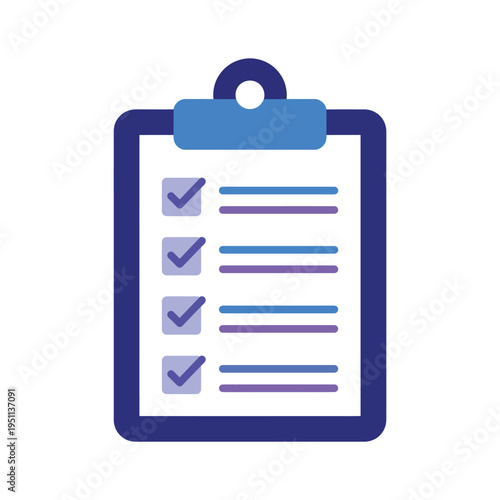 Workout Plan Clipboard Icon Vector for Fitness Scheduling and Goals