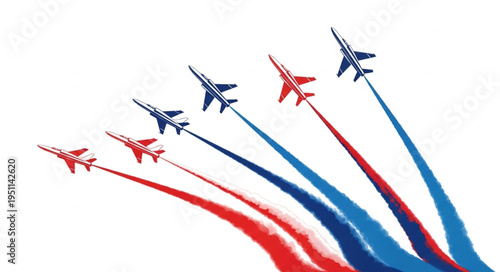 Military Jets Fly Formation.