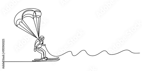 Morning Hot Coffee Cup With Saucer Continuous One Line Drawing