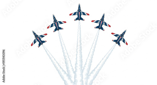 Military Jets Fly Formation.