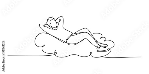 Simple House Home Building One Line Art Minimalist Real Estate