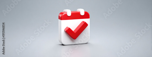 red check mark icon on light background. Concept of approval, confirmation, completed task and positive status in digital interface. banner Free Download red check mark icon on light background. Concept of approval, confirmation, completed task and positive status in digital interface. banner - GFXLoad