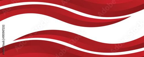Curved golden yellow wave and a deeper red wavy border, footer vector illustration