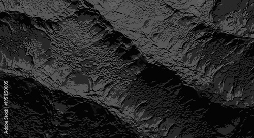 Abstract dark textured mountain range background, monochrome, dramatic lighting