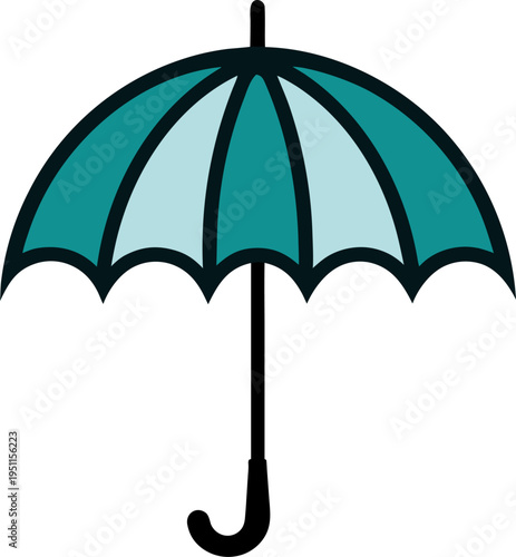 Umbrella vector silhouette , white background
