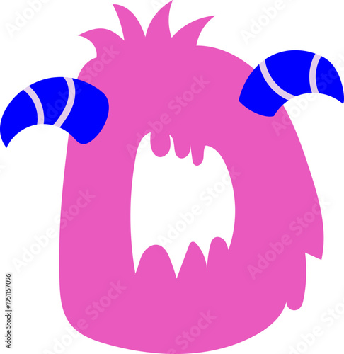 Letter D Monster Typography for Playful Student Teacher Decoration Classroom Style