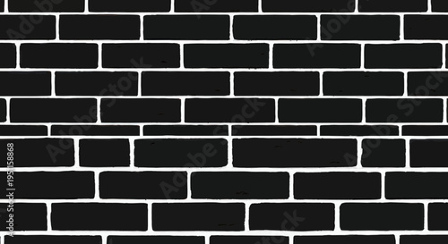 Black Brick Wall Texture Background