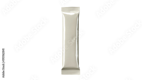 Canvastavla Blank unbranded glossy light gray stick pack sachet packaging isolated PNG, perf