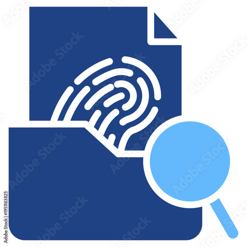 Forensic Evidence glyph color icon
