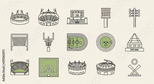 Architectural Icons - A Collection of Stadium and Arena Designs.