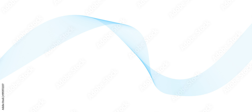 Obraz premium Abstract wavy line art fluid shape design isolated on transparent background