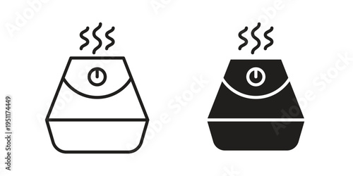 Humidifier icon line drawing. Minimalist style icons