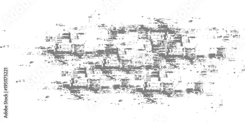 Abstract black and white glitch texture background with distressed grungy noise and geometric digital pixelated artifacts