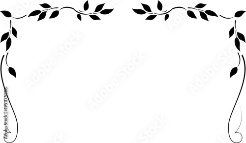 black and white set of delimiters for text, dividers