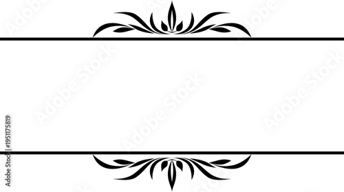 black and white set of delimiters for text, dividers