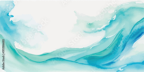Abstract background of swirling blue and green ink, resembling ocean currents or nebulae, with flowing lines and soft, ethereal textures for design, alcohol ink