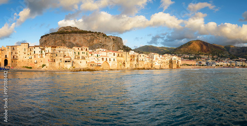Italy, Sicily, Panoramic view of Cefalu