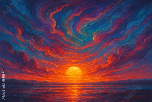 Time Traveler s Sunset A blend of colors that seem to transcend