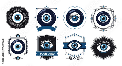 Evil Eye Symbols Collection: Protective Amulets and Talismans