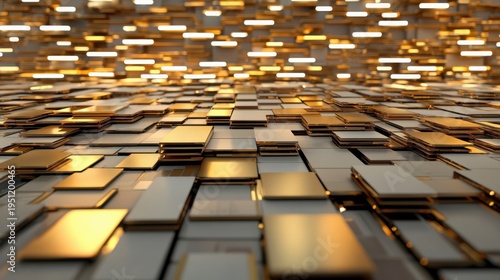 Exploring the Intriguing Fusion of Gold and Glass in a Captivating Moment of Artistic Expression