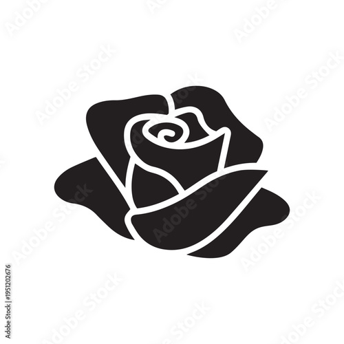 rose glyph icon
