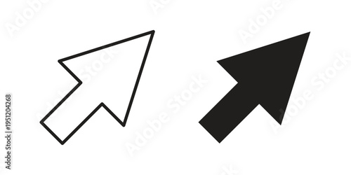 Cursor icon in line design. icon for website design, mobile app, ui