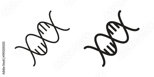 DNA icon in line design. icon for website design, mobile app, ui