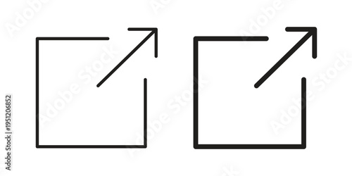 External link icon in line design. icon for website design, mobile app, ui