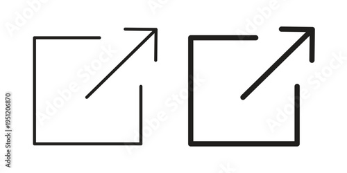 External link icon in line design. icon for website design, mobile app, ui