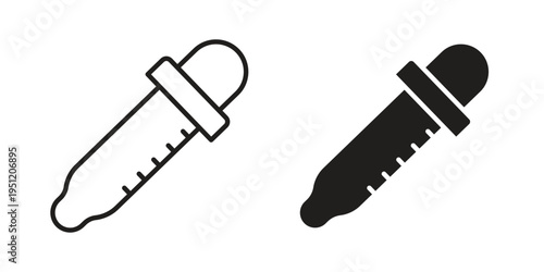 Eye dropper icon in line design. icon for website design, mobile app, ui