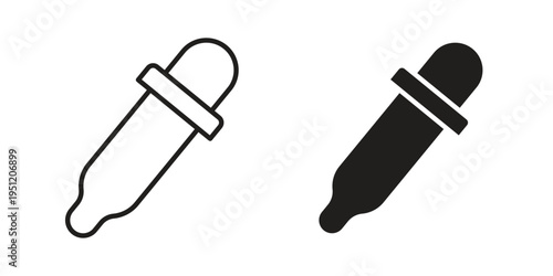 Eye dropper icon in line design. icon for website design, mobile app, ui
