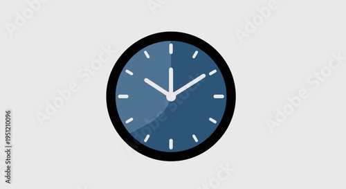 Analog Wall Clock Face Closeup.