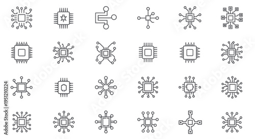 Collection of various electronic circuit board.