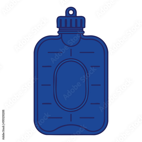 Hot Water Bottle Flat Illustration