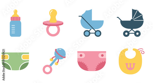 Baby items for newborn care.