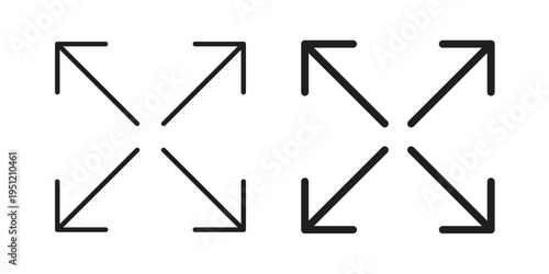 Fullscreen icon in line design. icon for website design, mobile app, ui