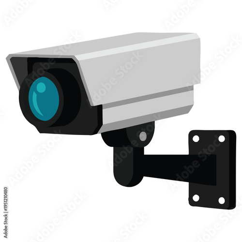 Security Camera for Surveillance and Protection Illustration