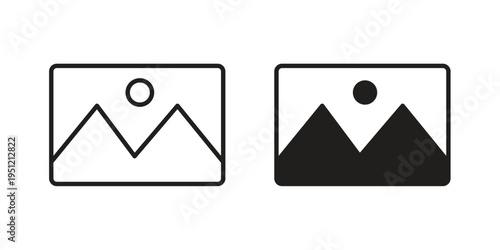 Image icon in line design. icon for website design, mobile app, ui