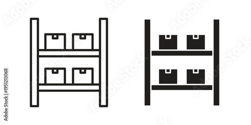 Inventory icon in line design. icon for website design, mobile app, ui